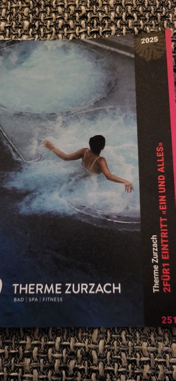 2für1 Therme Zurzach Eintritt Gutschein bis 30.11.25. (Neu (gemäss ...