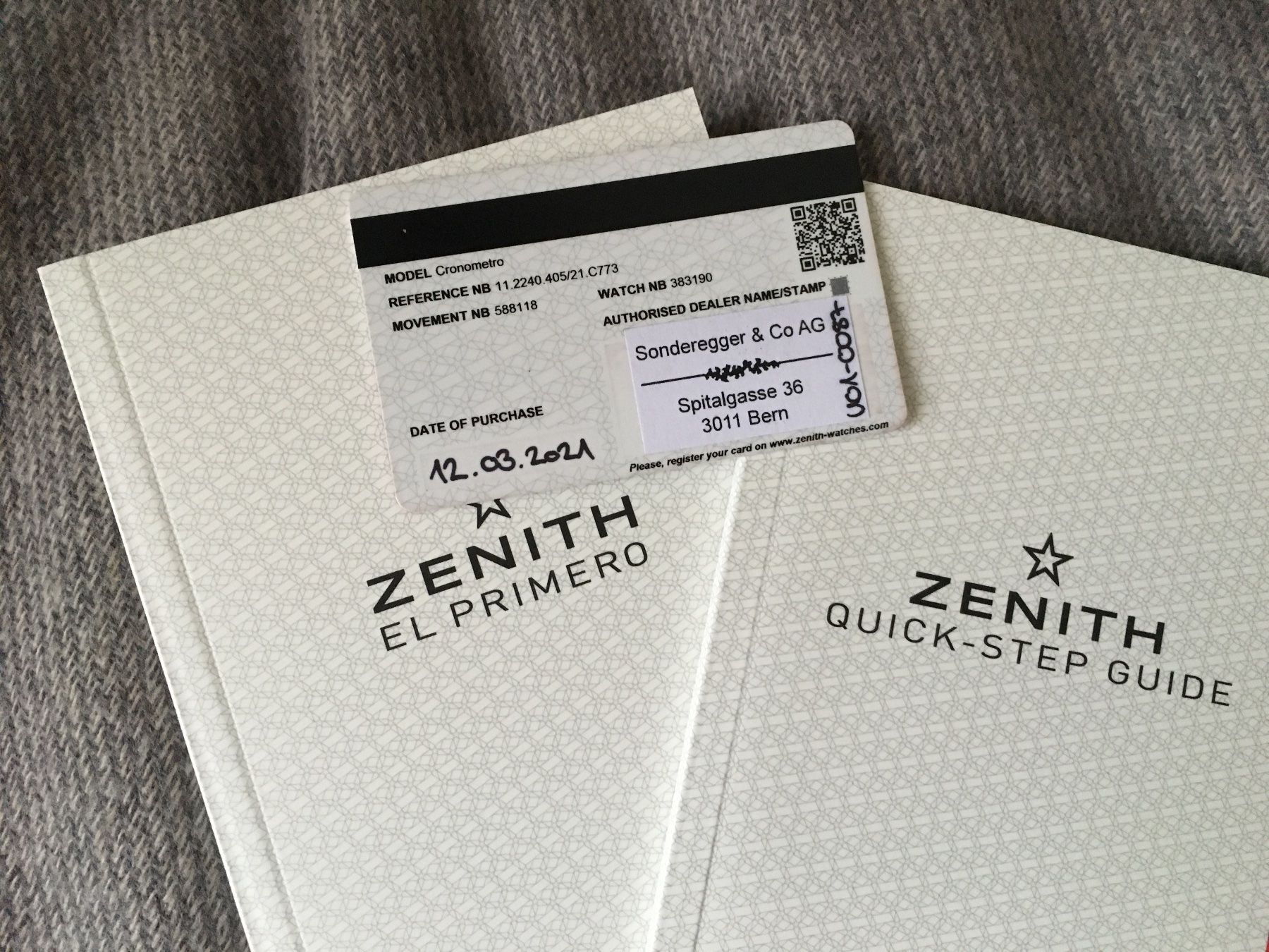 Zenith Orologi: Zenith Tipo CP2 Chronograph 43mm "Aged Steel" – Nuovo (secondo la descrizione) da Bern venduto da Oldeagle 8