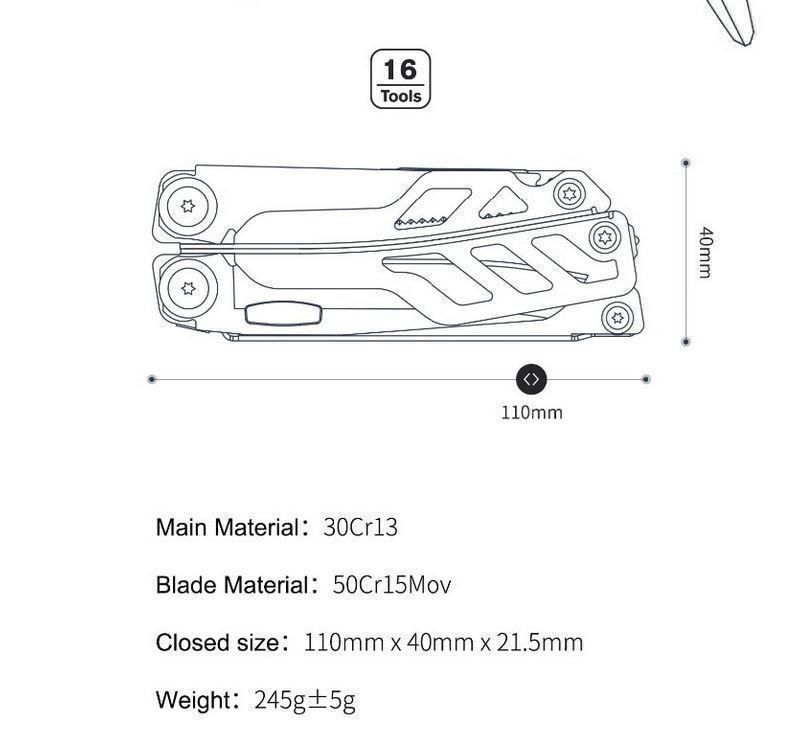 Tous les outils: NexTool Flagship Pro Multitool, 16 Tools – Neuf avec emballage d'origine à Arbon par Helmuth 8