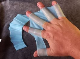 5x Paar Schwimmflossen aus Silikon - Palmes de natation