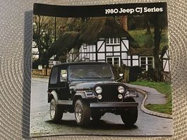 Jeep CJ Series 1980 Faltprospekt 8 Seiten in englisch
