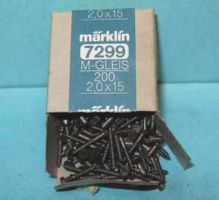 Märklin - Art. 7299 - ung. 180 Gleischrauben 2,0x15 mm