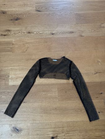 Bershka Netzoberteil mit Strass, Grösse M, ideal für Party!