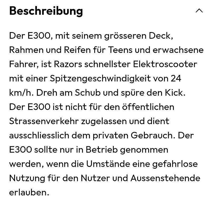 Fahrzeuge für Kinder: E-Trotti Razor 300 – Gebraucht aus Walchwil von macek01 3