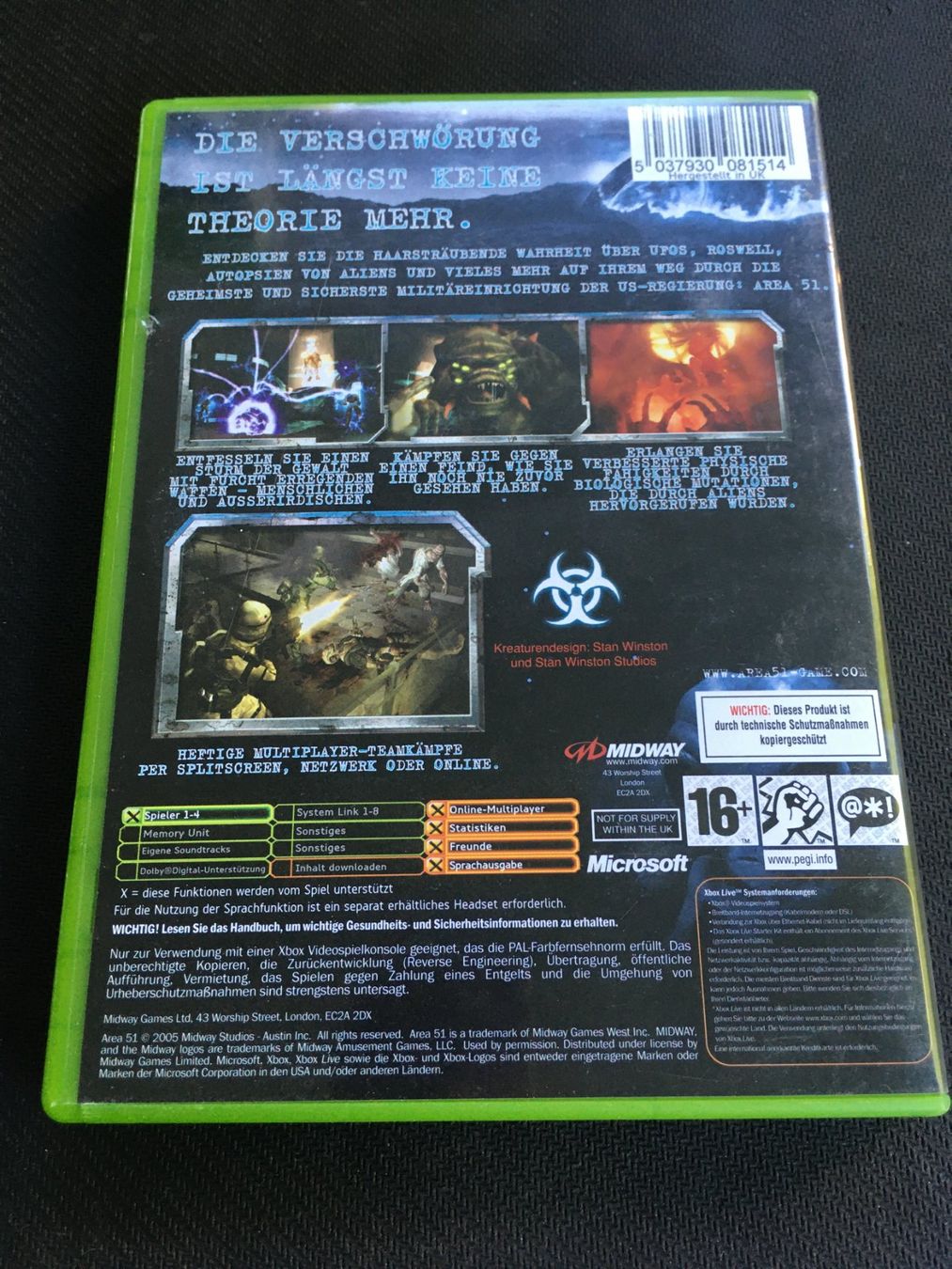 Microsoft Giochi: Area-51 - Xbox Game – Usato da St.Gallen venduto da Punktchen01 1