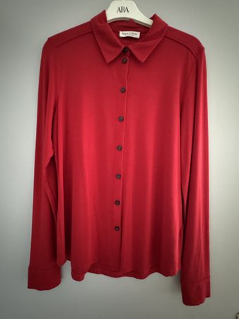 Rote Marc O’Polo Bluse, Grösse 36, ideal für den Herbst