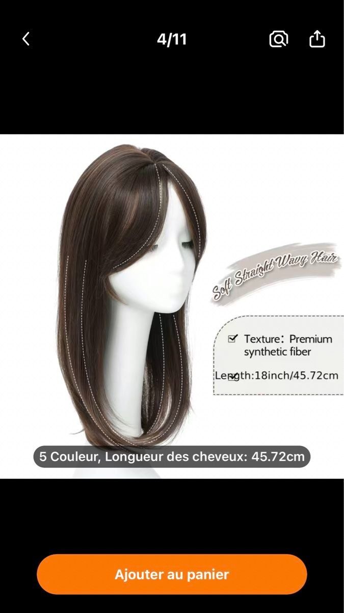 Parrucche: Topper brun foncé, Neuf – Nuovo e nell'imballaggio originale da Viganello venduto da Ul-principe-pinin 5
