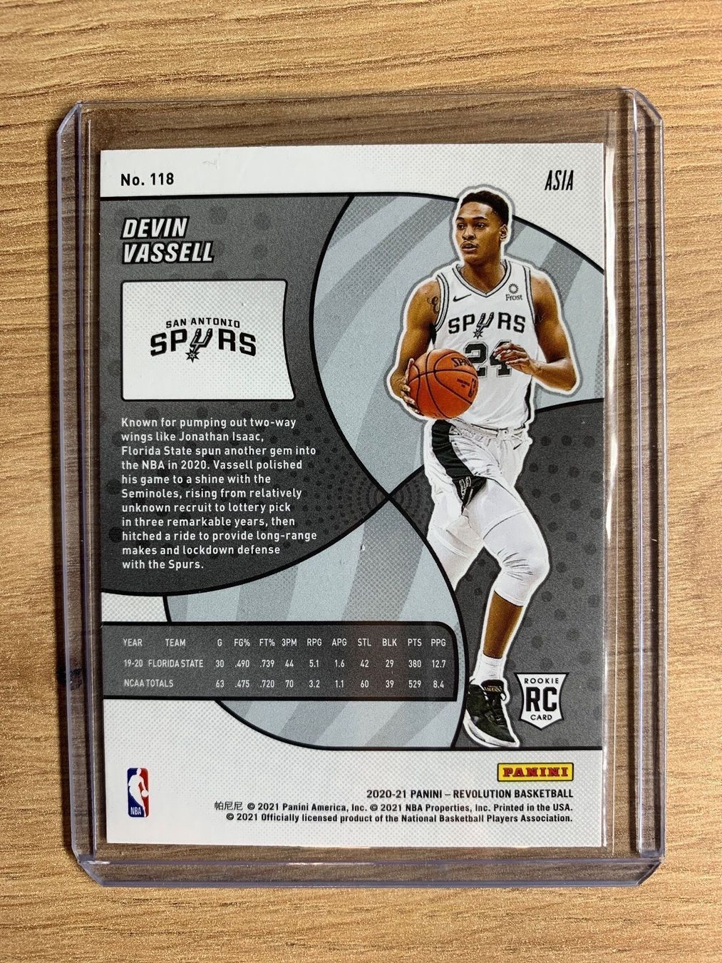 Nba Sammelbilder & Trading cards: NBA Devin Vassell RC Revolution Asia – Gebraucht aus Netstal von Clutch79Cardz 1