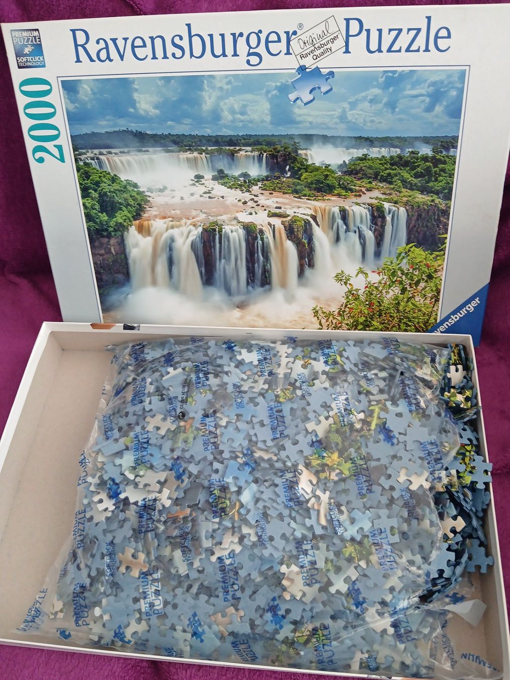 Ravensburger Puzzle: Ravensburger Puzzle 2000 Teile / Wasserfälle Iguazu – Usato da Tecknau venduto da servus4492 2