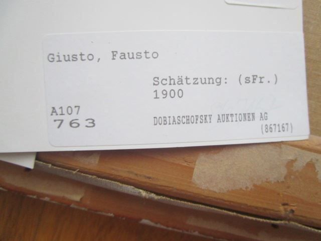 Dipinti: Fausto Giusto 1867-1941 Blumenmarkt Bern – Usato da Luzern venduto da Horoskop1 4