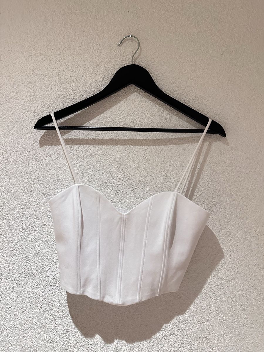 Tops: Weisses Corset Top Gr. S – Neuf (Voir description) à Affoltern am Albis par nadia.herz