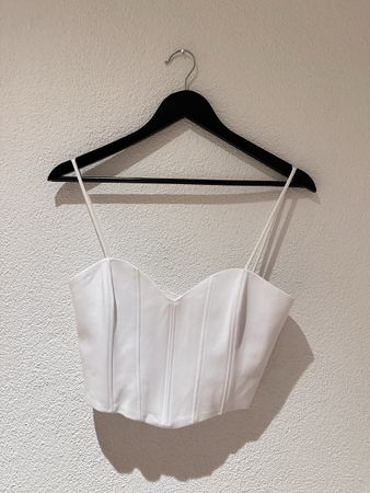 Weisses Corset Top Gr. S