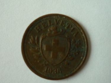 Tutti le monete: Ancienne pièce de 1 centime - 1936 – Usato da Cortaillod venduto da Matteo18 4