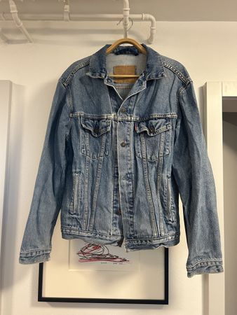 Levis Oversized Light Blue Jean Jacket Size S-M