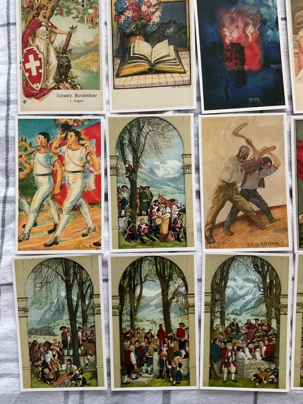 Ansichtskarten: 20 AK Bundesfeier Postkarten Reprints – Gebraucht aus Zürich von tol_b7c7 3