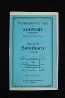 Top. Atlas der Schweiz, Solothurn 1:25'000 1917