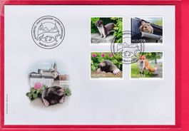 2021, FDC, SONDERMAREN, TIERE DER STADT, 4.3.2021