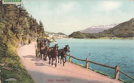 Maloja (GR) Postkutsche am See