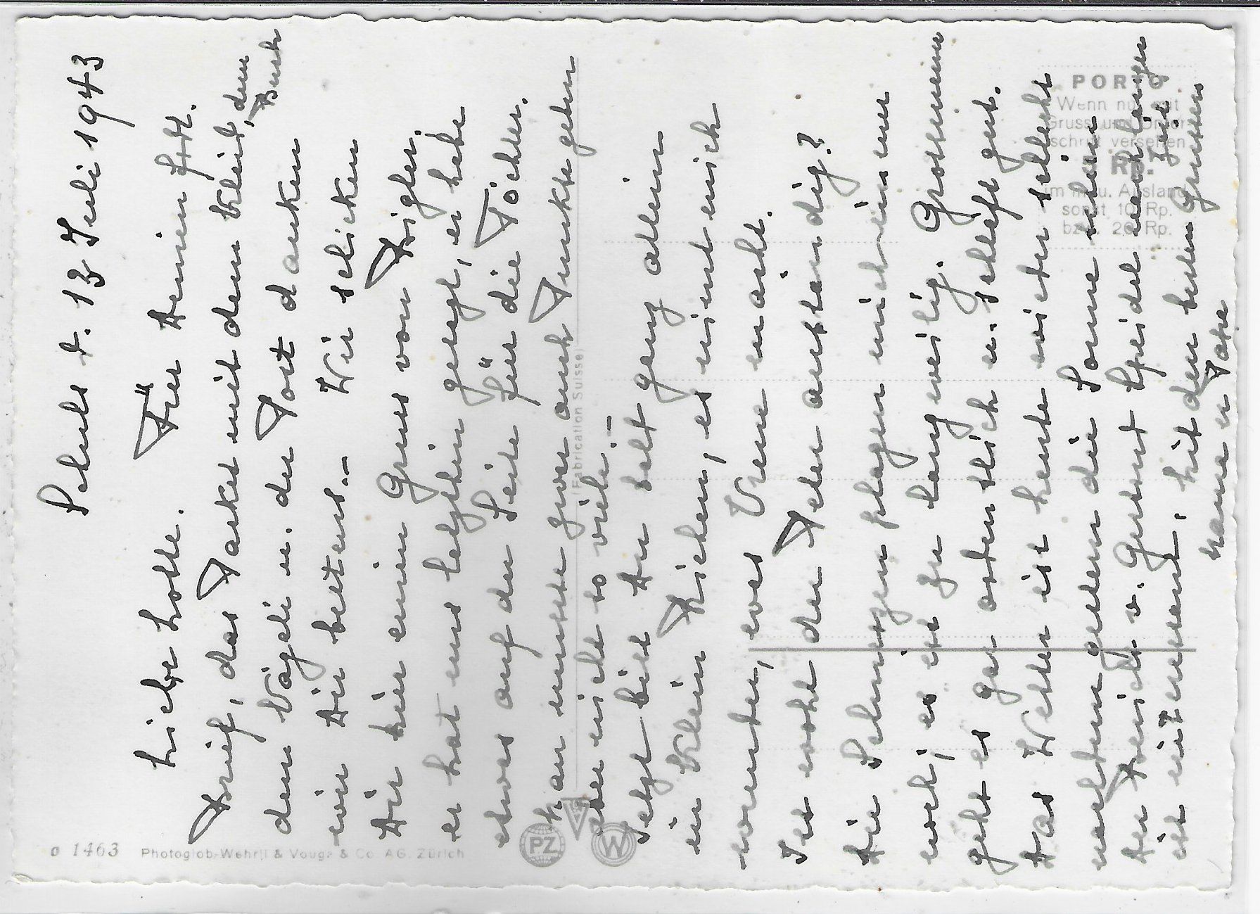 Cartoline postali: Schafherde in den Bergen – Usato da Ettingen venduto da Kartenplanet 1