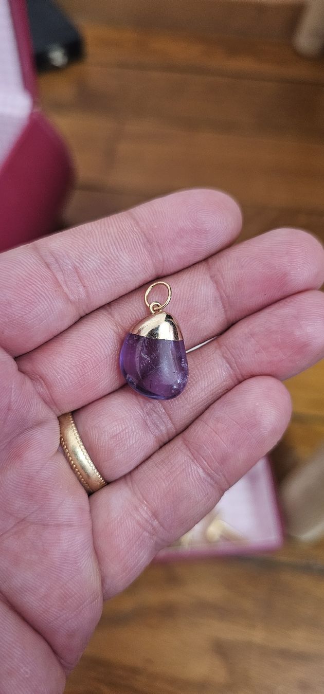 Ciondoli: Pendentif améthyste violette – Usato da Lausanne venduto da Delaquinta88