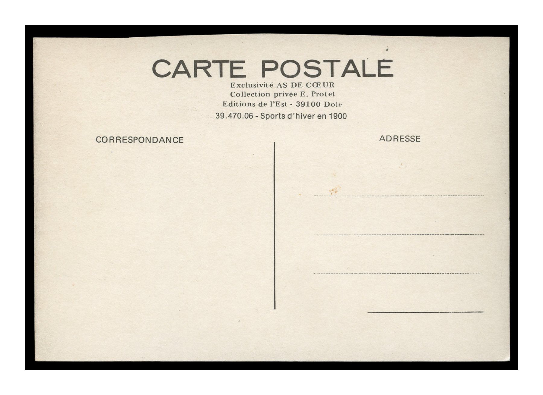 Cartes postales: UNE ÉLÉGANTE DU SKI - 1900 – D'occasion à Onex par gonsla01 1