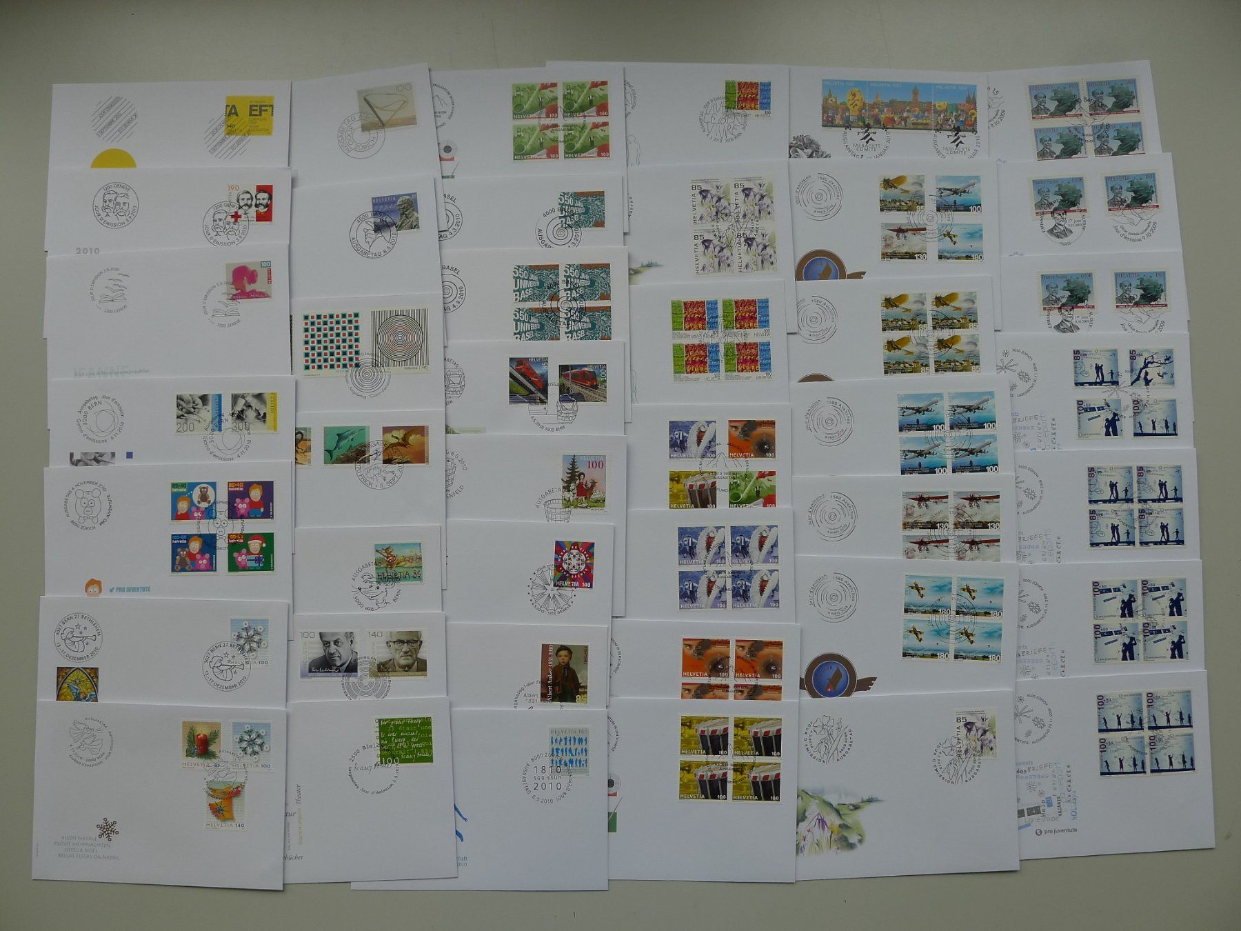 Alle Briefmarken: 1955-2015, Riesiger Sammlernachlass mit 2500 FDC & Briefen – Gebraucht aus Sursee von Luzernerraute 9