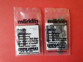 Märklin 2 X N° 7522 Mittelleiter-isollerung, neu, OVP