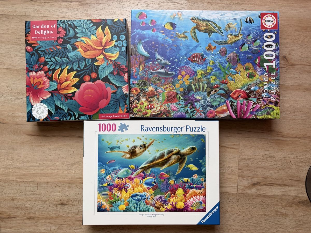 Ravensburger Puzzles: 3 puzzles 1000 pièces complets  – Gebraucht aus Crissier von Nouchki76