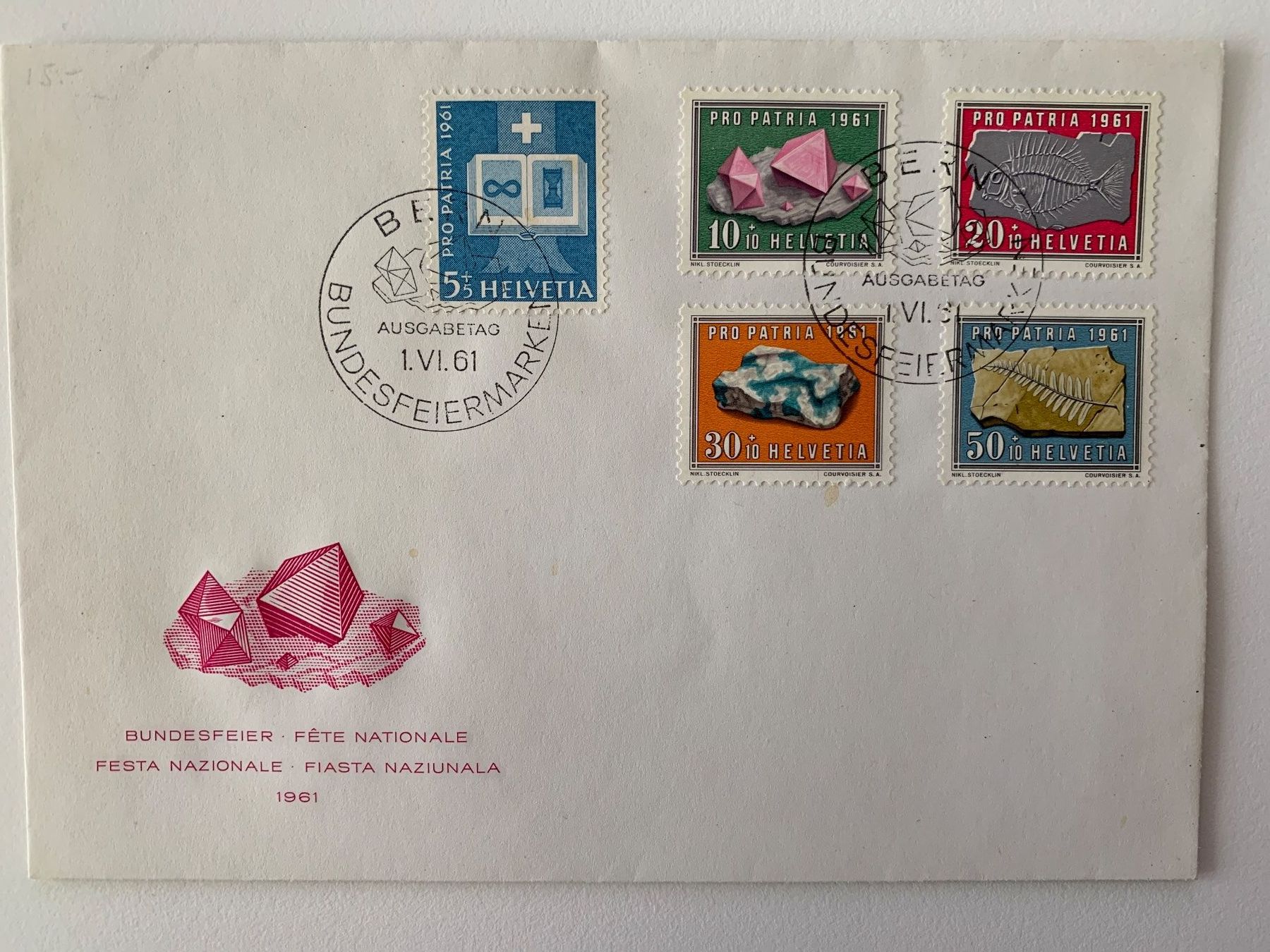 Tutti i francobolli: Pro Patria 1959, 1961 und 1963 FDC – Usato da Willisau venduto da Repfuesch 1