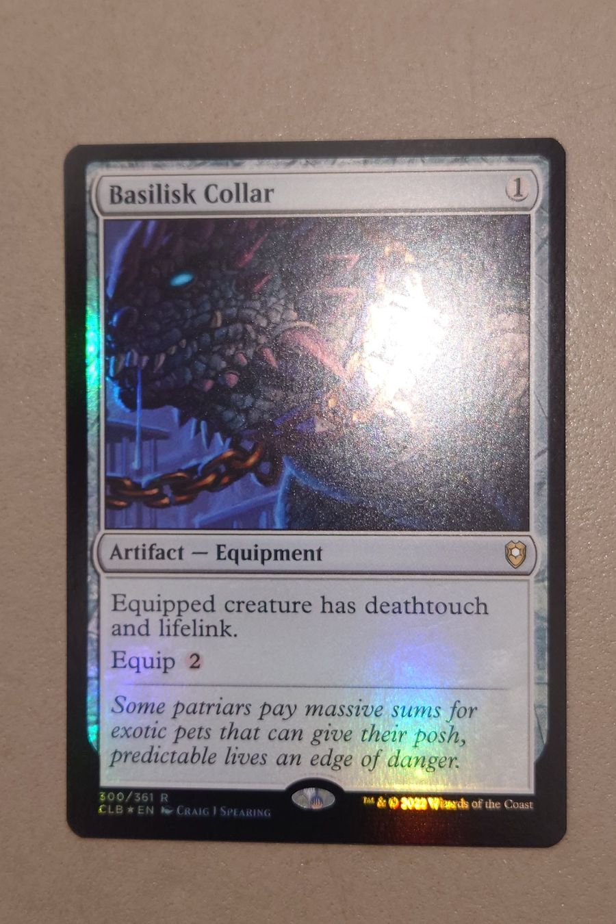 Magic The Gathering Carte collezionabili: Mtg, Basilisk Collar, FOIL – Usato da Elsau venduto da majeerdi 1