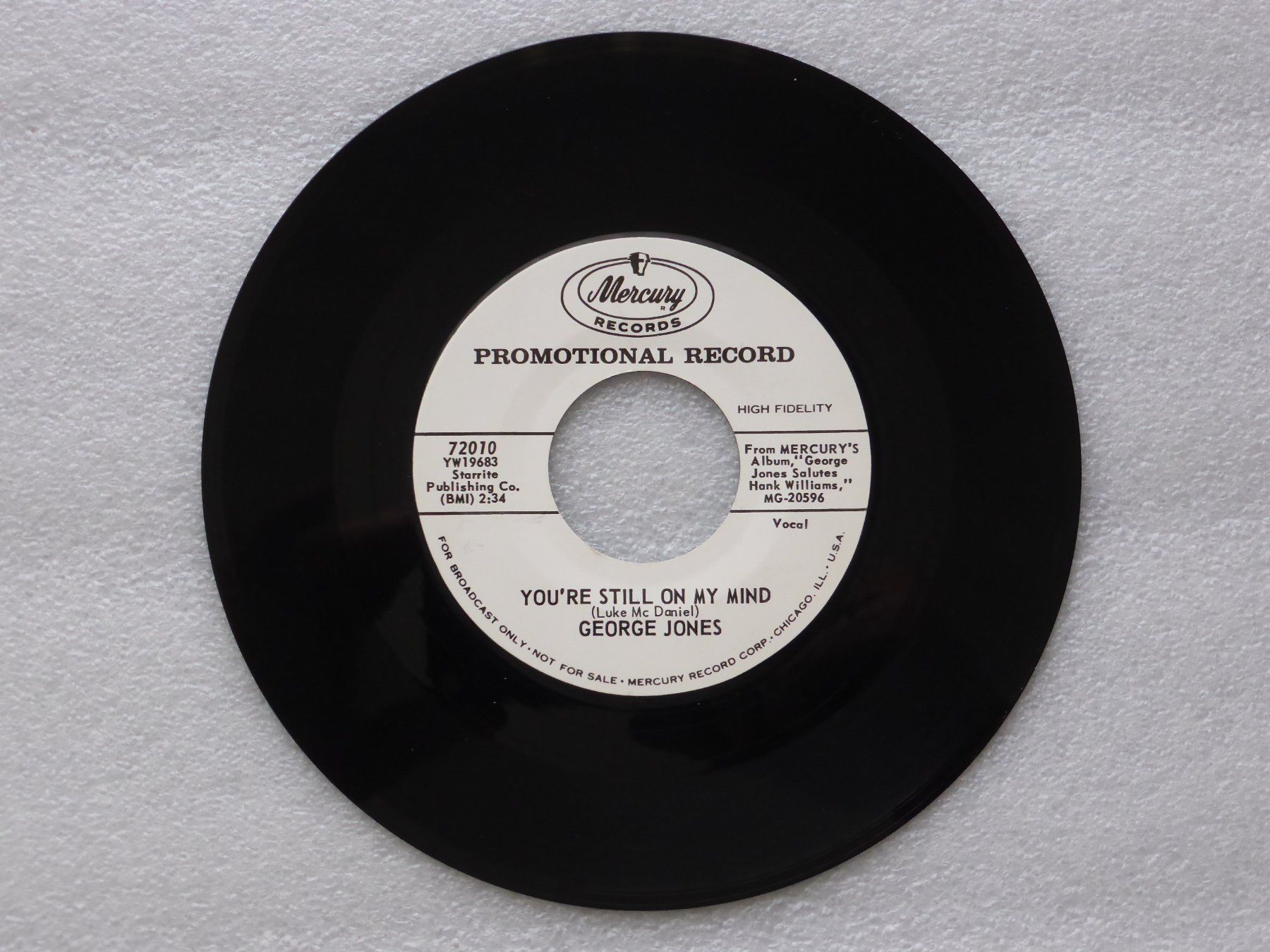 Dischi in vinile: Vinyl Single   GEORGE JONES – Usato da Küssnacht am Rigi venduto da Mondkinder 2