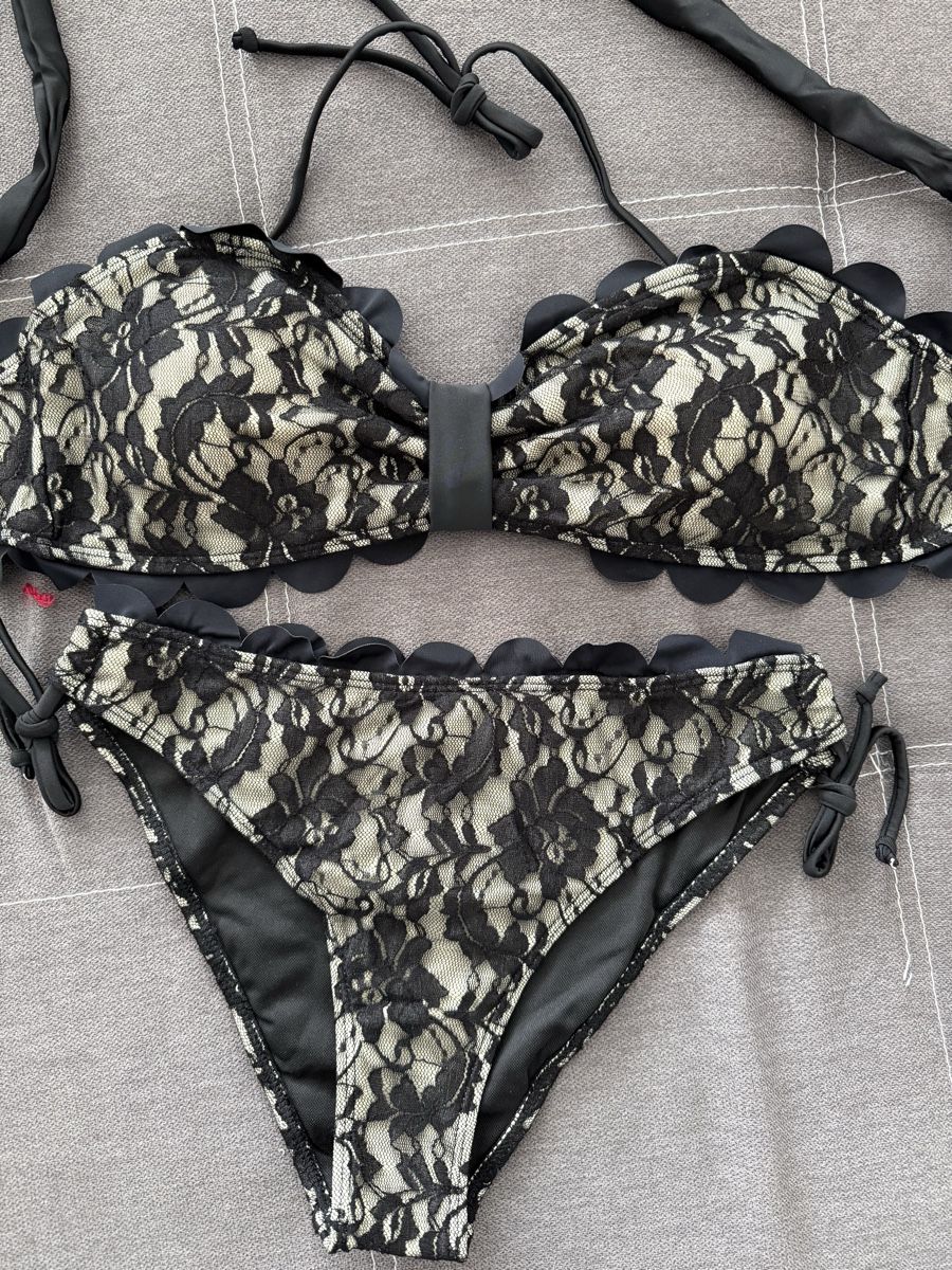 Costumi da bagno & Bikini: Spitze Bikini Set Schwarz Gr. M Neu – Nuovo e nell'imballaggio originale da Reinach AG venduto da innamac 1