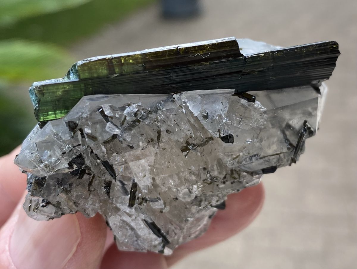 Minerali & Pietre curative: Top Turmalin auf Quarz Doppelender  – Usato da Selzach venduto da 321compac 1