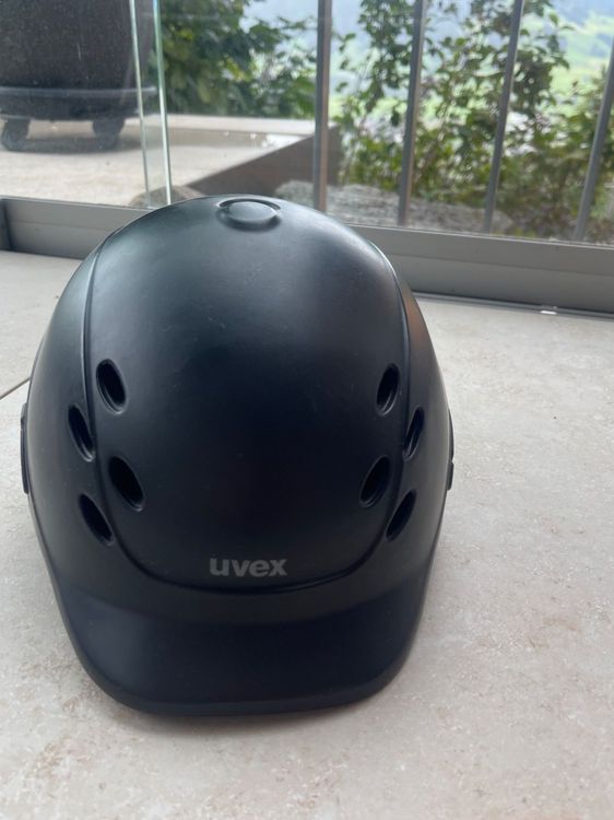 Reithelm Rot Plüsch - Verstellbar Mit ABS-Liner & Kinngurt