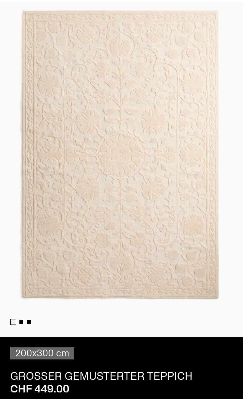 H&M Tappeti: NEU - HM Home Teppich 200x300cm – Nuovo e nell'imballaggio originale da Zürich venduto da Nala2811 1