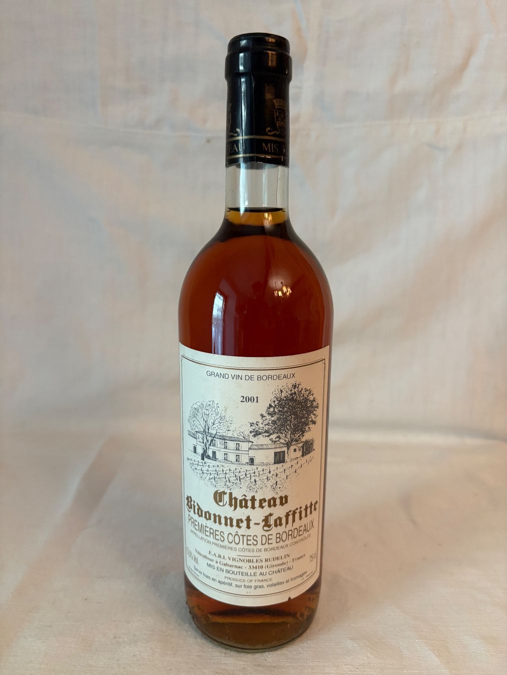 Lafite Vins: Château Bidonnet-Lafitte 2001 – D'occasion à Vers-chez-Perrin par David.23