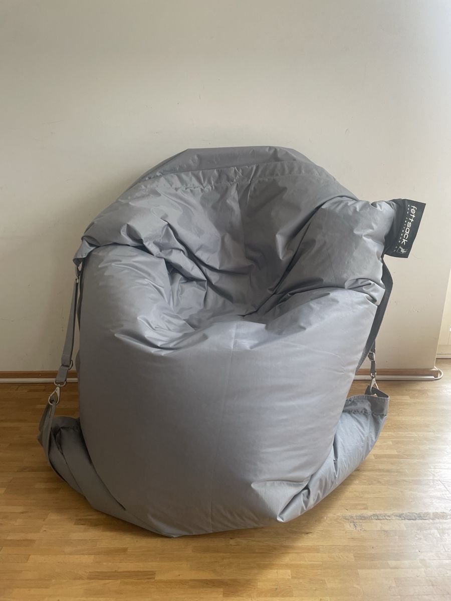 Sessel: Fettsack Deluxe - grauer Sitzsack – Neu (gemäss Beschreibung) aus Zürich von Maxim0357 1