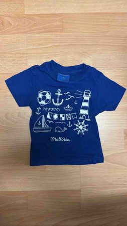 Kinder T-Shirt blau Grösse 62-70 (nicht sichtbar)