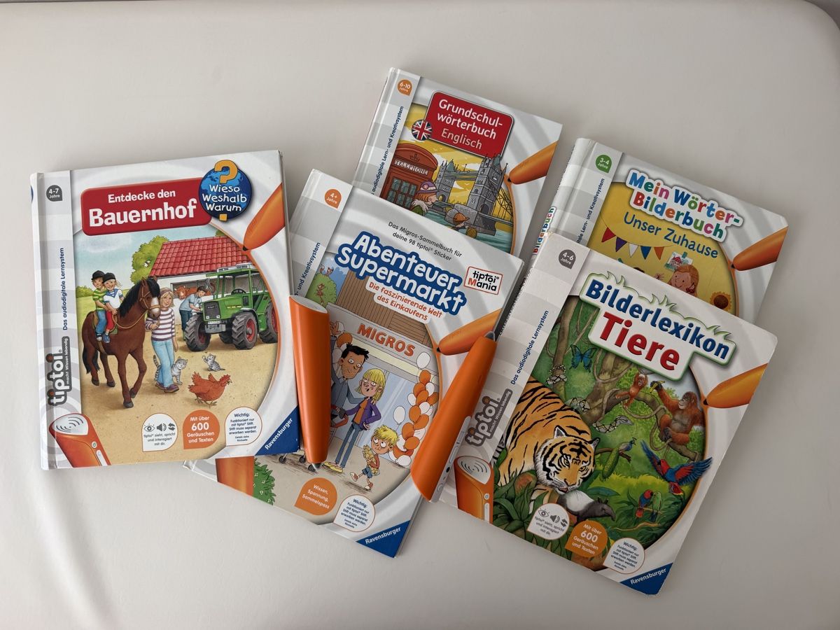 Tiptoi Giochi: Tiptoi Set mit 5 Bücher und 2 Stifte – Usato da Zürich venduto da Yannixxx