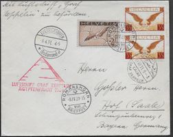 1931 ZEPPELIN  ÄGYPTEN Fahrt o Romanshorn hochwertig ab 1.-