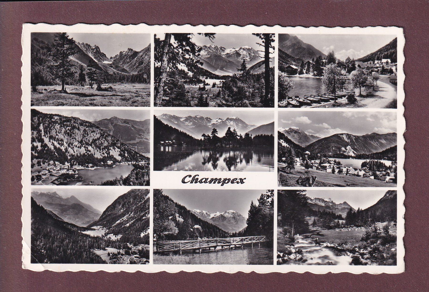 Cartes postales: CHAMPEX - 9 images - 1957 – D'occasion à Pully par nicecards