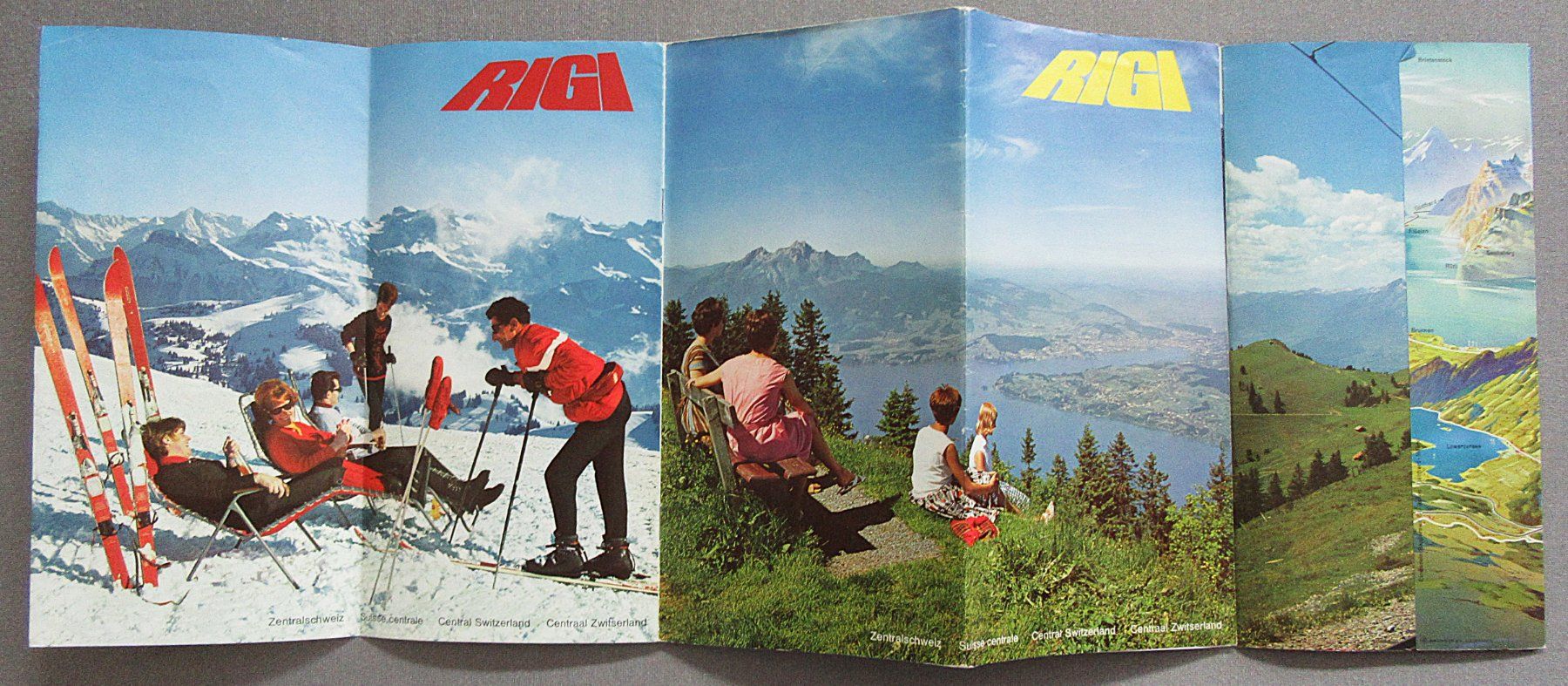 Documenti: Prospekt Rigi - mit Panoramakarten - von 1976 – Usato da Auenstein venduto da Padabimbim 2