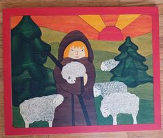 Schäfer Puzzle aus Echtholz