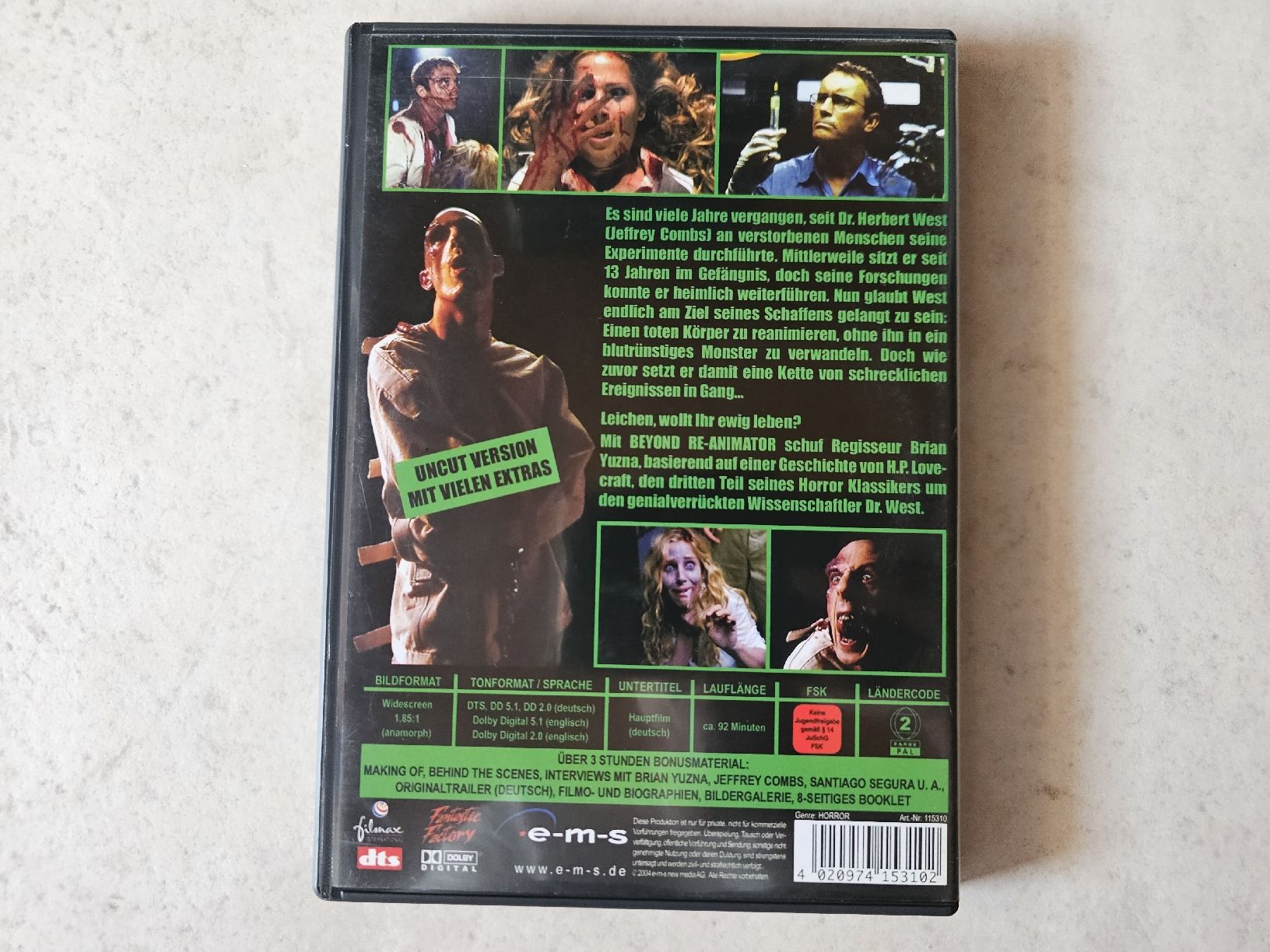 Alle DVDs: Beyond Re-Animator  /  2 Disc Edition – Gebraucht aus Schneisingen von backstore24 1