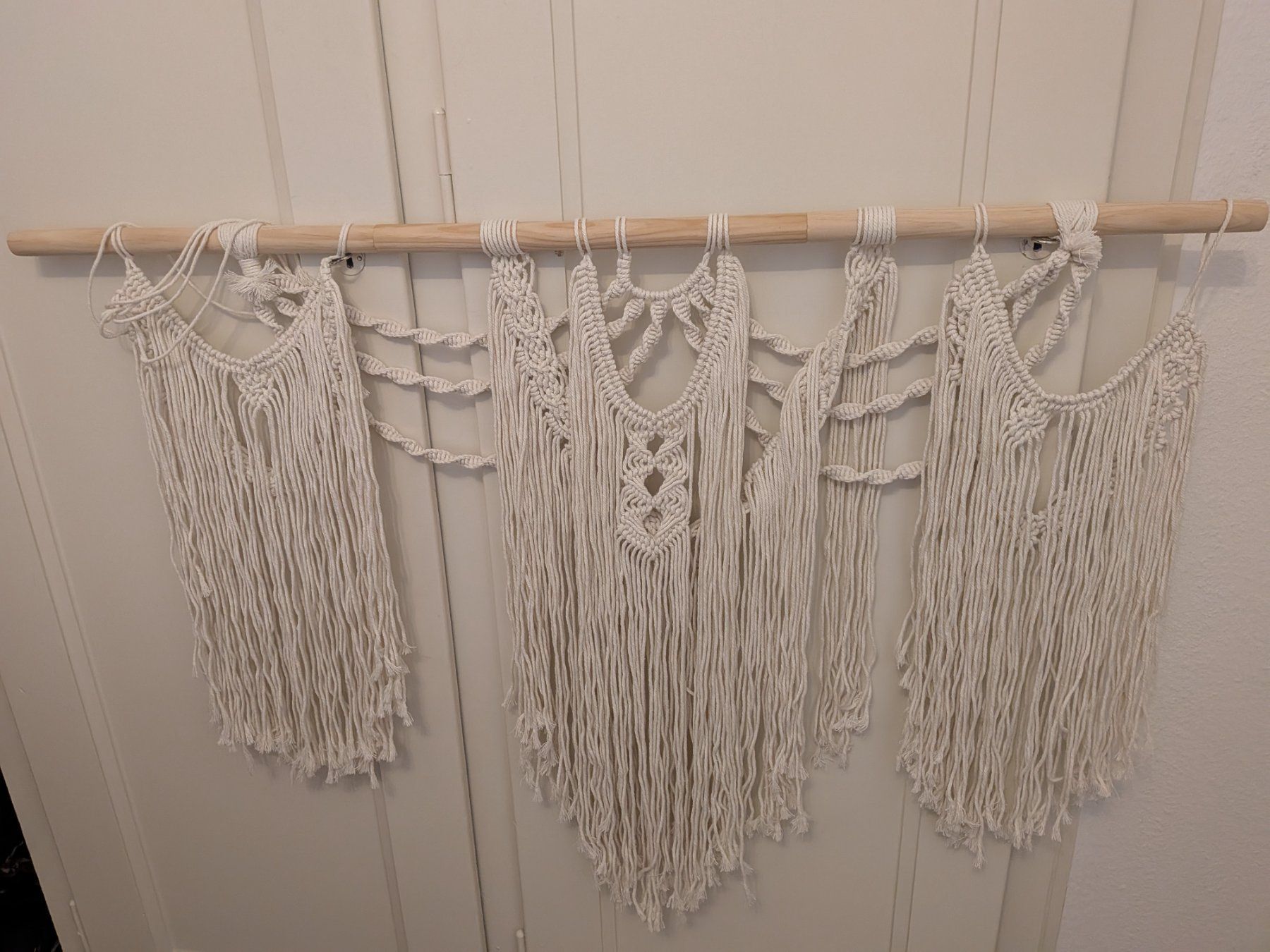 Alle Dekorationen: Décoration murale macramé bois neuf – Neu (gemäss Beschreibung) aus Le Locle von Framboise1313