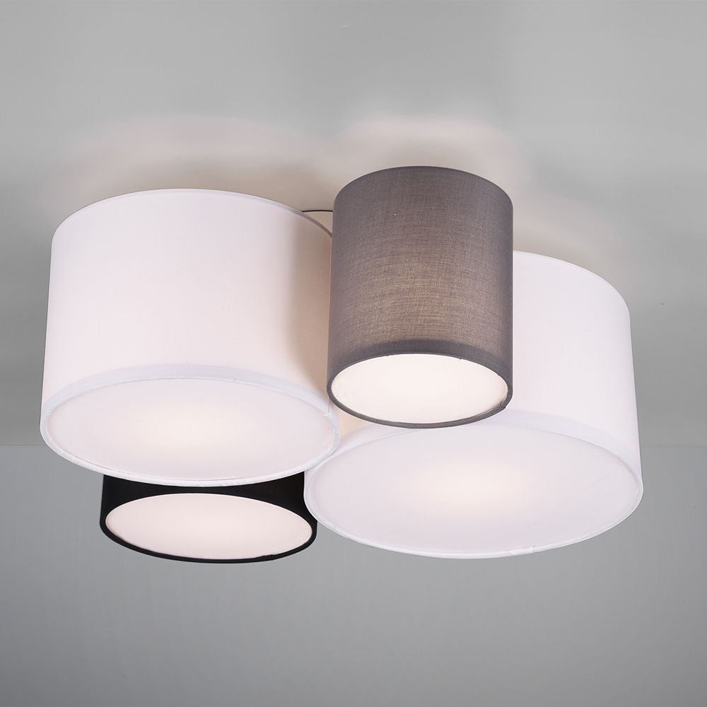 Lampadari & plafoniere: Deckenleuchte, 4 Stoffschirme, IP20 – Nuovo (secondo la descrizione) da Kreuzlingen venduto da Smart-Light