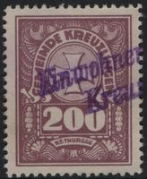 200 Rp. Fiskalmarke der Gemeinde KREUZLINGEN