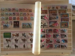 Briefmarkensammlung Manama diverse Motive im Album