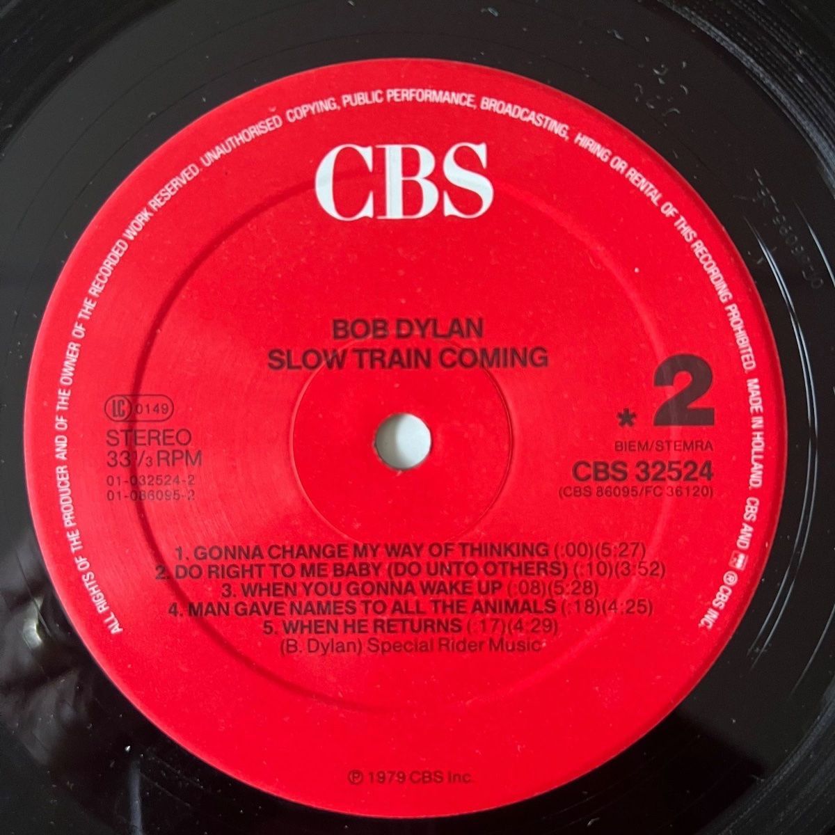 Dischi in vinile: Bob Dylan - Slow Train Coming / NL-Press. 1991 – Usato da Gais venduto da soundcave57 3