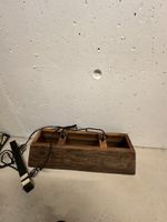 Vintage Lampe aus Holz 